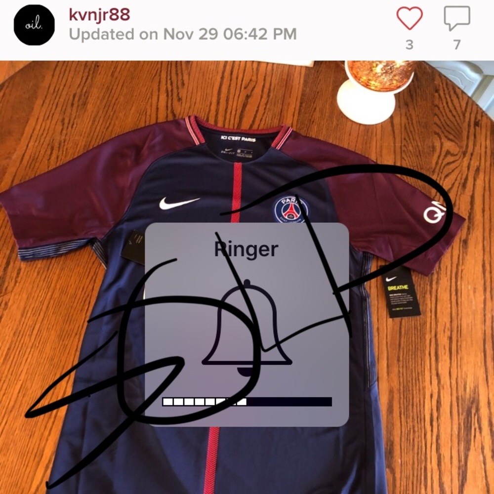 SOLD! Nike PSG Soccer Jersey - SIZE M